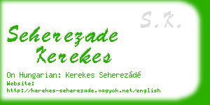 seherezade kerekes business card